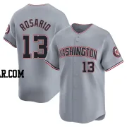 Amed Rosario Men&#039;s Washington Nationals Gray Limited Road Jersey