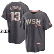 Amed Rosario Men's Washington Nationals Gray Replica 2022 City Connect Jersey