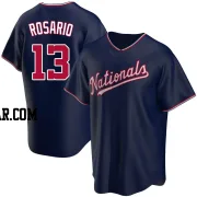 Amed Rosario Men's Washington Nationals Navy Replica Alternate Jersey