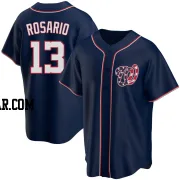Amed Rosario Men's Washington Nationals Navy Replica Alternate Team Jersey