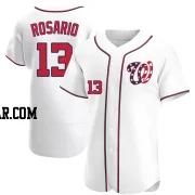 Amed Rosario Men's Washington Nationals White Authentic Alternate Jersey