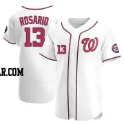 Amed Rosario Men's Washington Nationals White Authentic Home Jersey