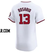 Amed Rosario Men's Washington Nationals White Elite Home Jersey