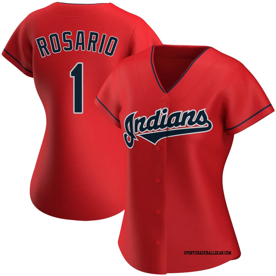 Amed Rosario Women's Cleveland Guardians Red Authentic Alternate Jersey