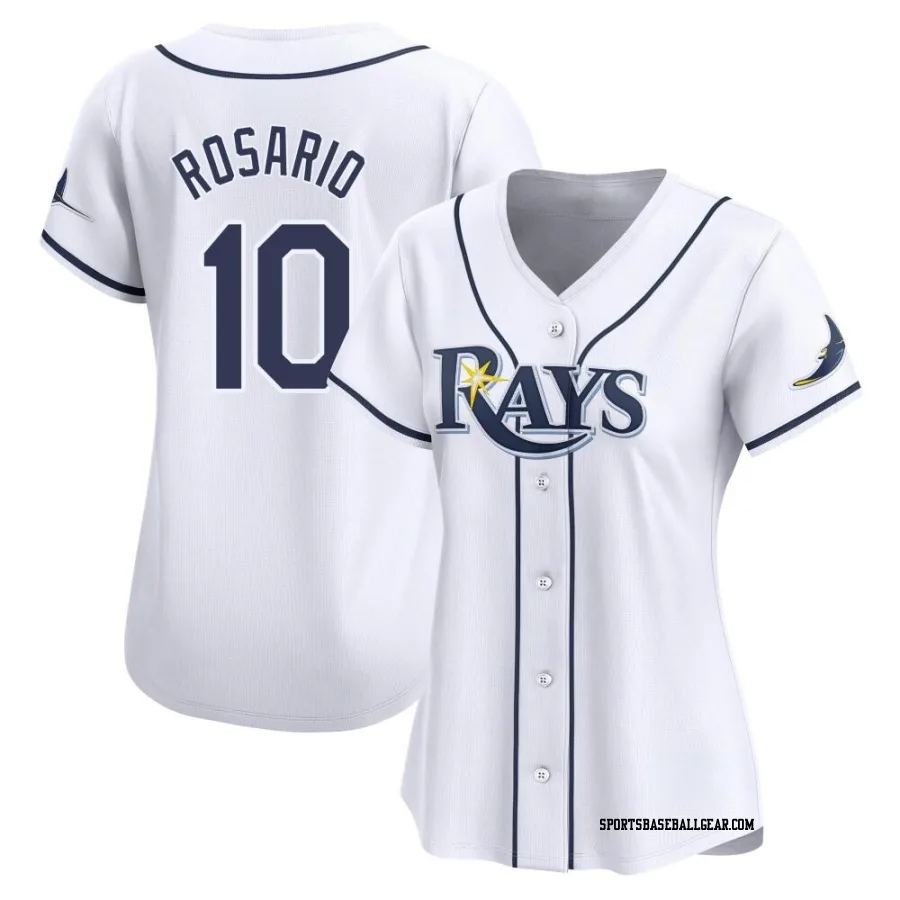 Amed Rosario Women's Tampa Bay Rays White Limited Home Jersey