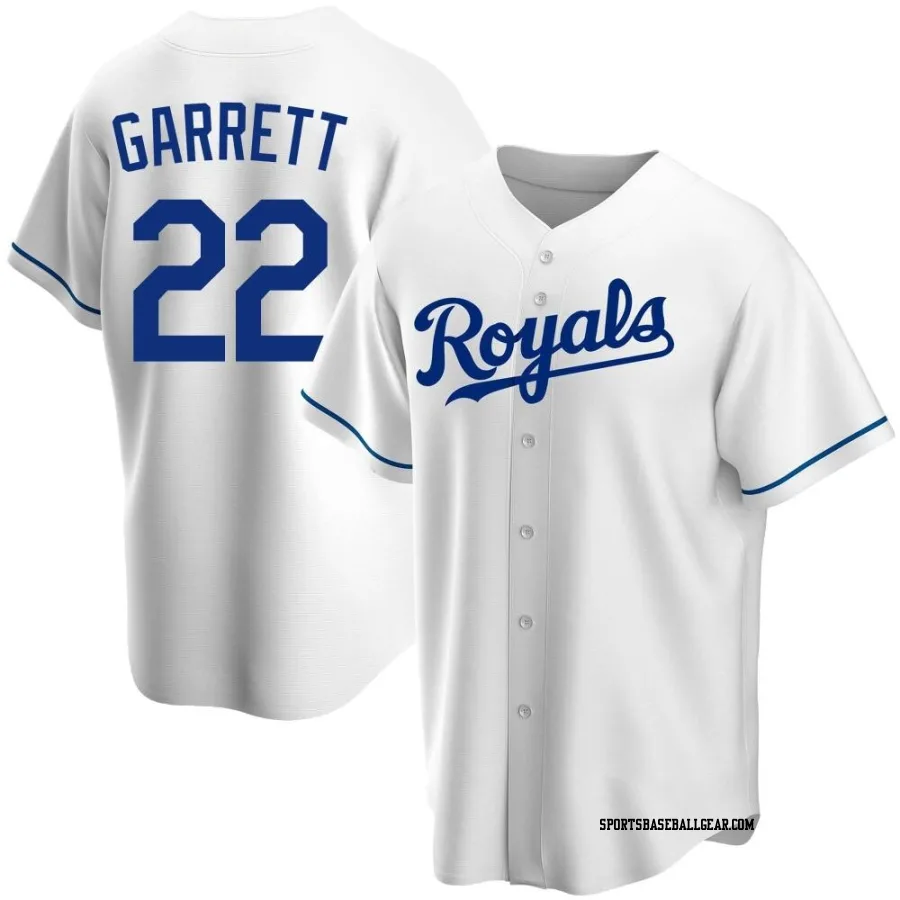 Amir Garrett Youth Kansas City Royals White Replica Home Jersey