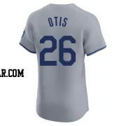 Amos Otis Men's Kansas City Royals Gray Elite Road Jersey