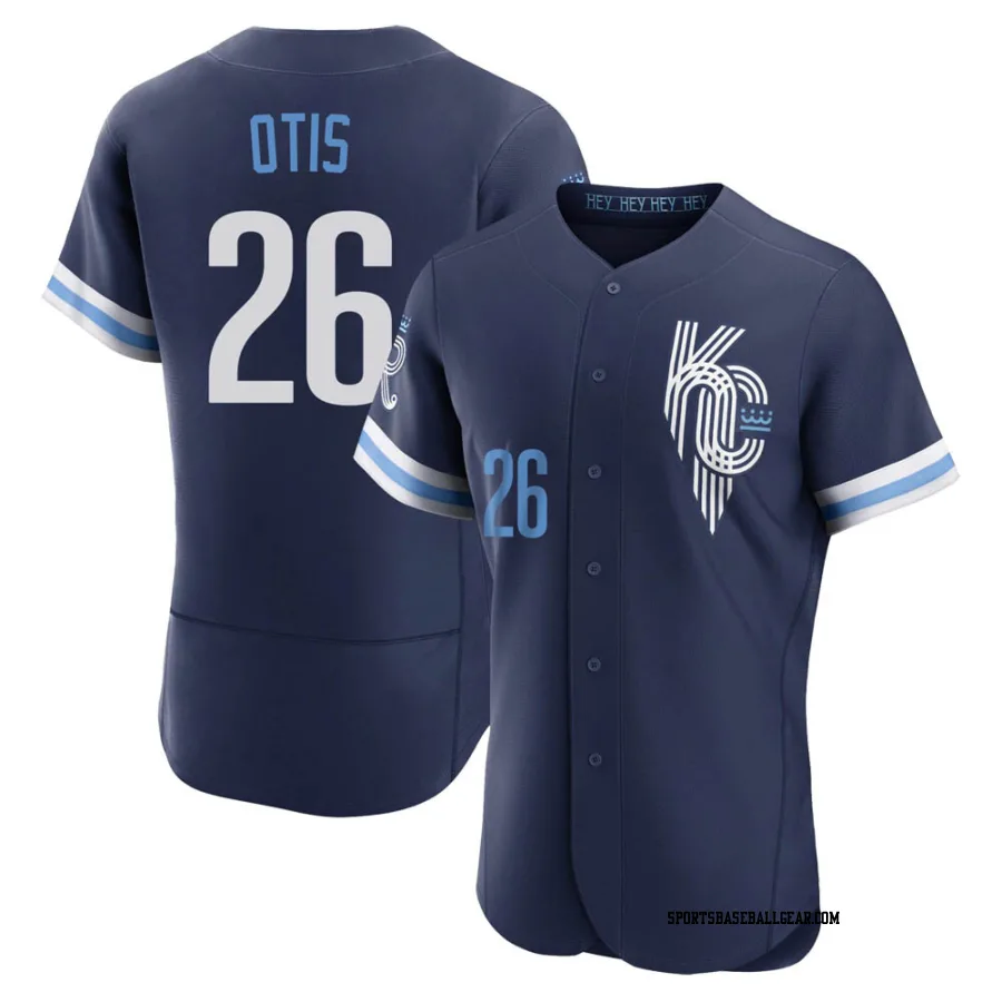 Amos Otis Men's Kansas City Royals Navy Authentic 2022 City Connect Jersey