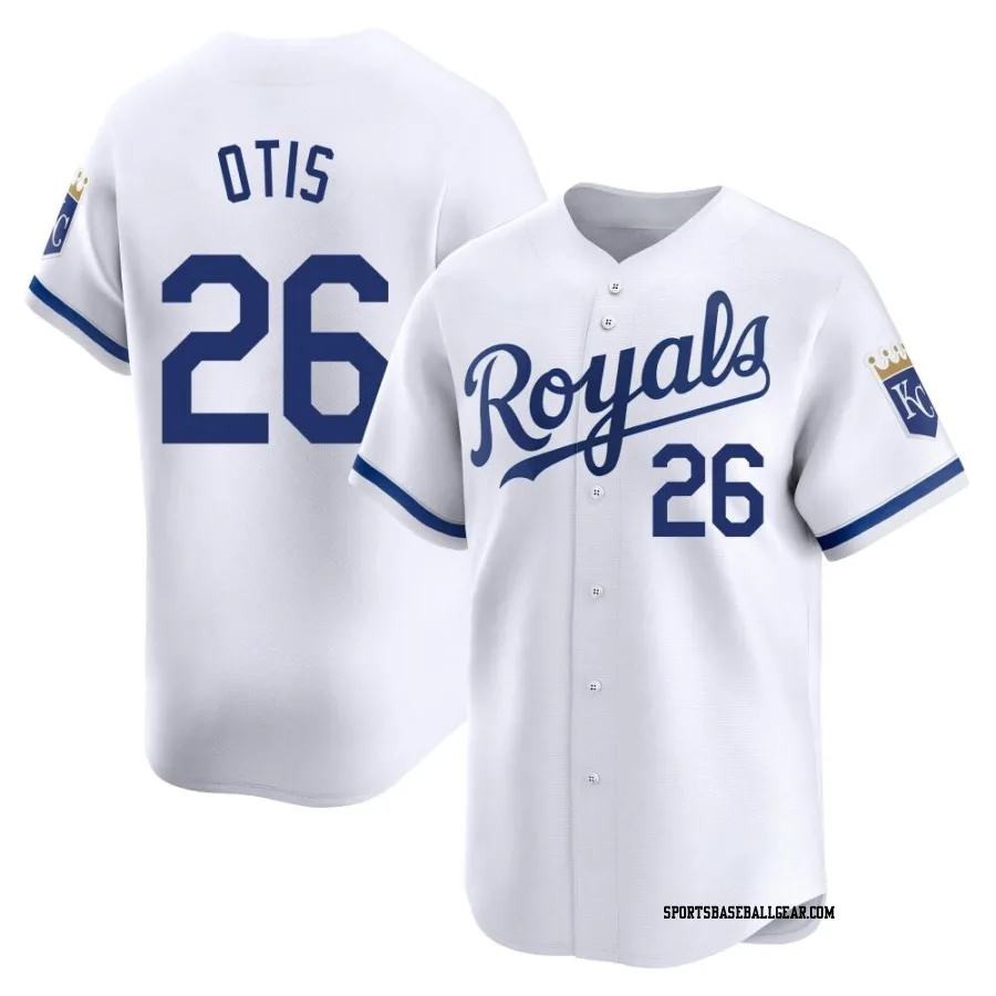 Amos Otis Men's Kansas City Royals White Limited Home Jersey