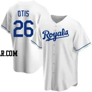 Amos Otis Men's Kansas City Royals White Replica Home Jersey