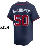 Amos Willingham Men's Atlanta Braves Navy Limited Alternate Jersey