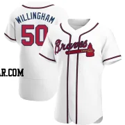 Amos Willingham Men's Atlanta Braves White Authentic Home Jersey
