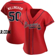 Amos Willingham Women's Atlanta Braves Red Authentic Alternate Jersey