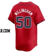 Amos Willingham Youth Atlanta Braves Red Limited Alternate Jersey