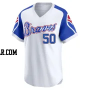 Amos Willingham Youth Atlanta Braves White Limited Throwback Cooperstown Collection Jersey