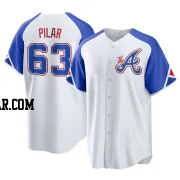 Anderson Pilar Men's Atlanta Braves White Replica 2023 City Connect Jersey