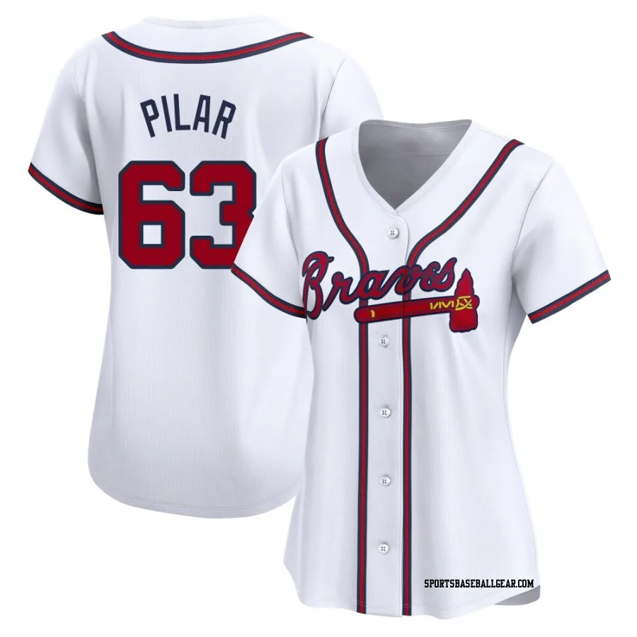 Anderson Pilar Women's Atlanta Braves White Limited Home Jersey