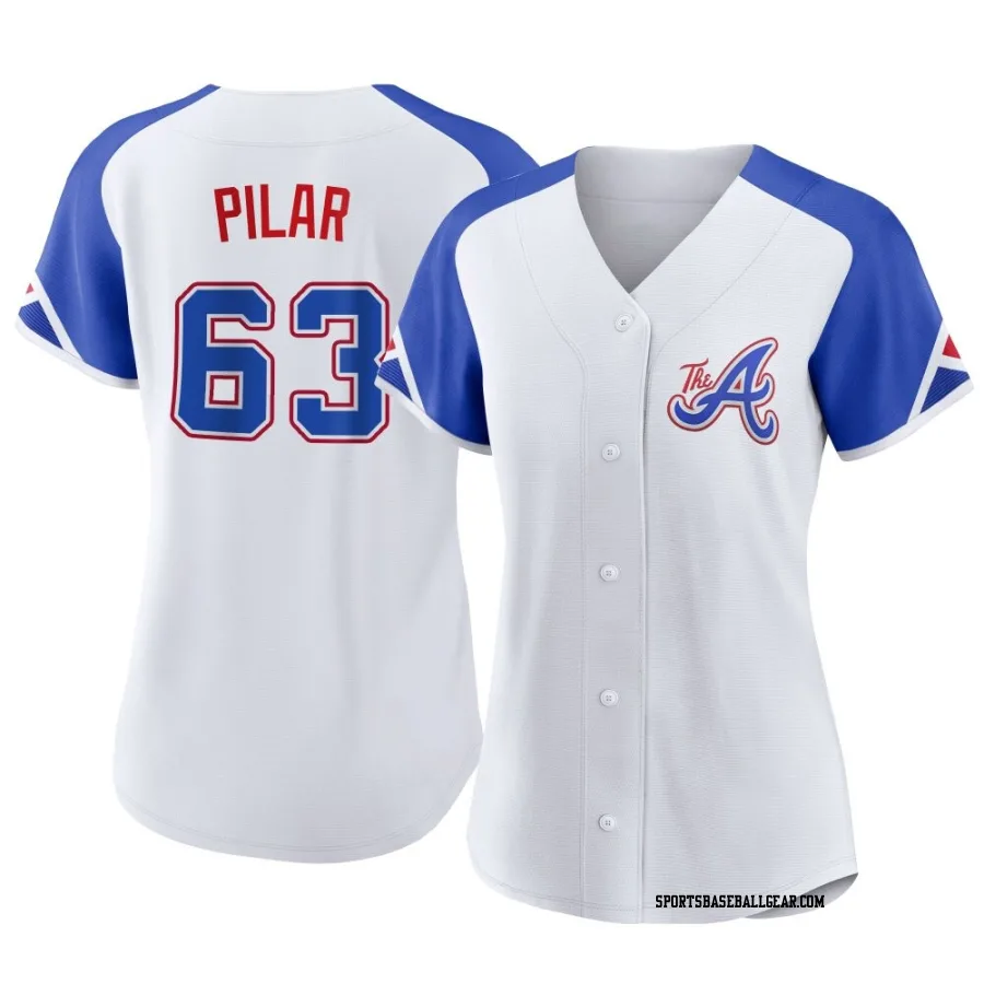 Anderson Pilar Women's Atlanta Braves White Replica 2023 City Connect Jersey