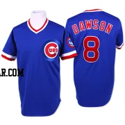 Andre Dawson Men's Chicago Cubs Blue Replica Throwback Jersey