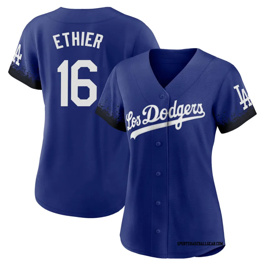Andre Ethier Women's Los Angeles Dodgers Royal Authentic 2021 City Connect Jersey