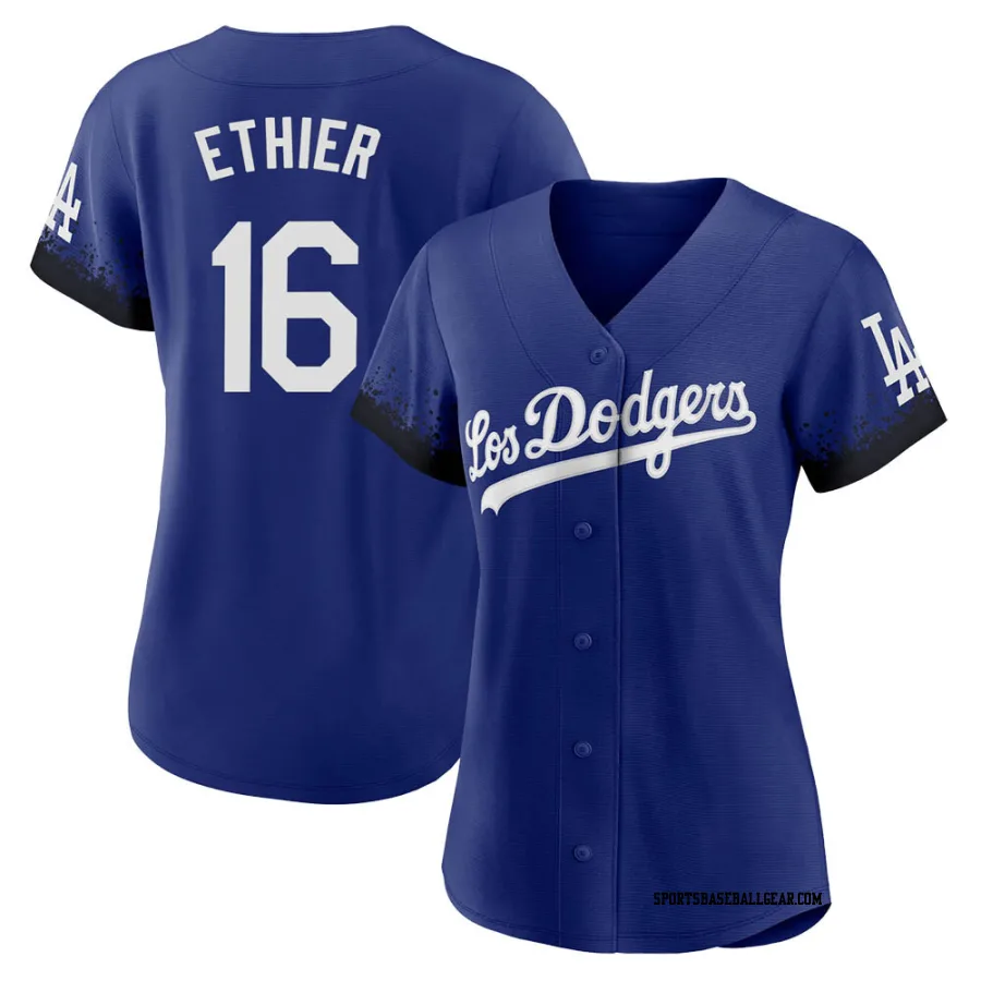 Andre Ethier Women's Los Angeles Dodgers Royal Replica 2021 City Connect Jersey
