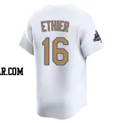 Andre Ethier Youth Los Angeles Dodgers Gold Limited White 2025 Collection Jersey