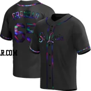 Andre Granillo Men's St. Louis Cardinals Black Holographic Replica Alternate Jersey
