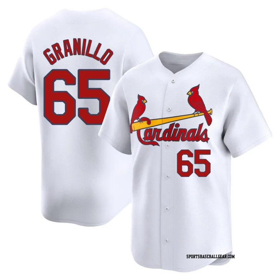 Andre Granillo Men's St. Louis Cardinals White Limited Home Jersey