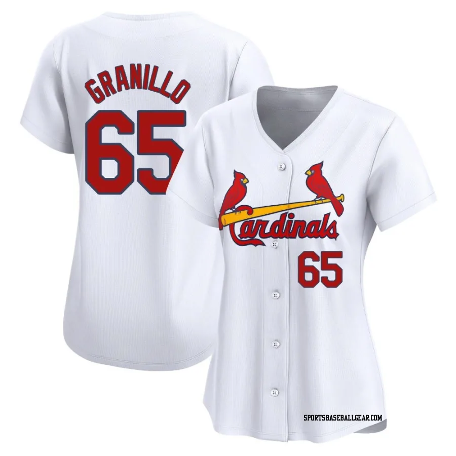 Andre Granillo Women's St. Louis Cardinals White Limited Home Jersey