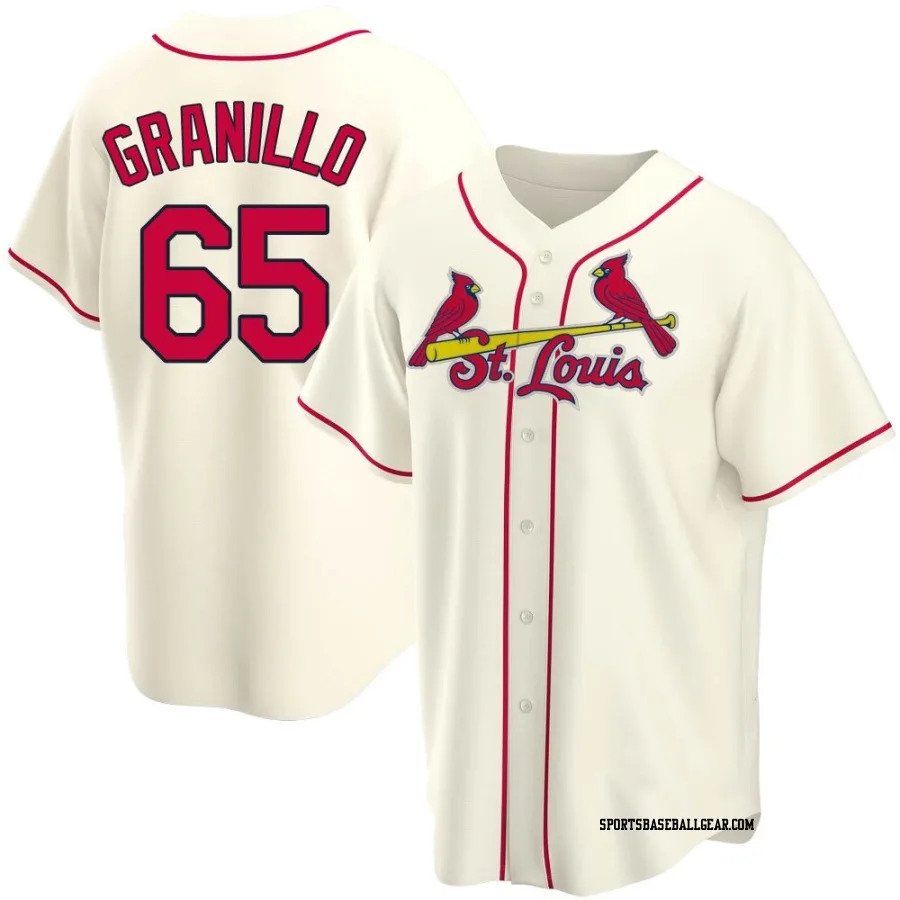 Andre Granillo Youth St. Louis Cardinals Cream Replica Alternate Jersey