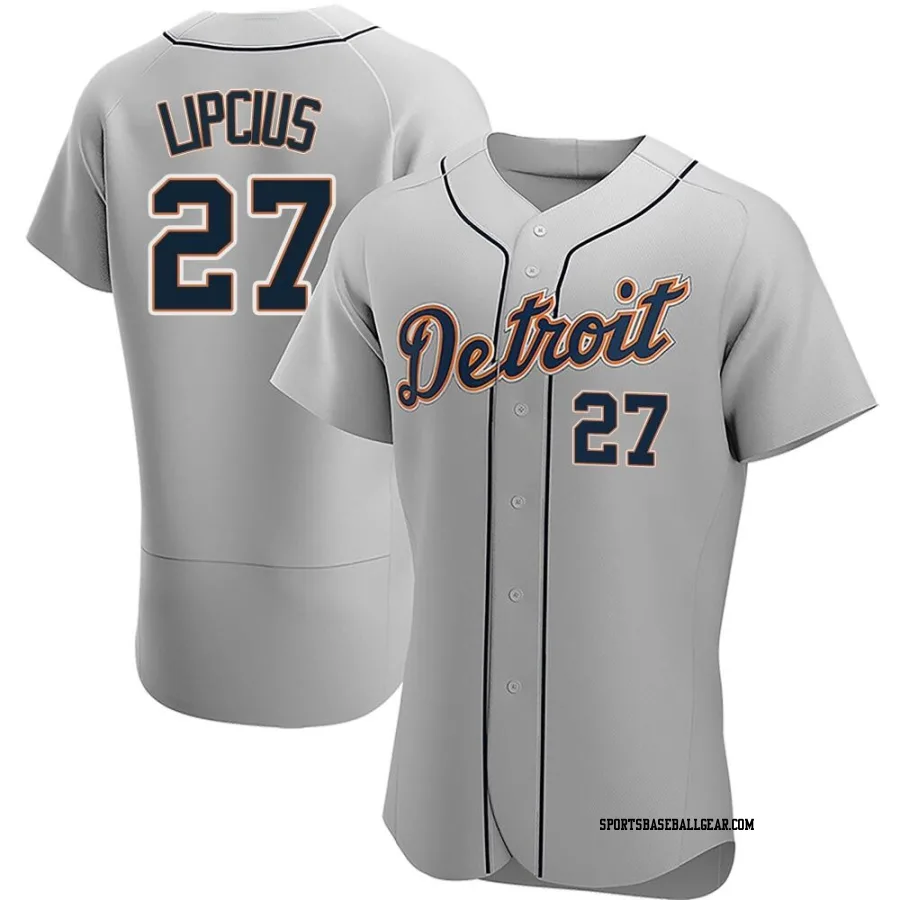 Andre Lipcius Men's Detroit Tigers Gray Authentic Road Jersey