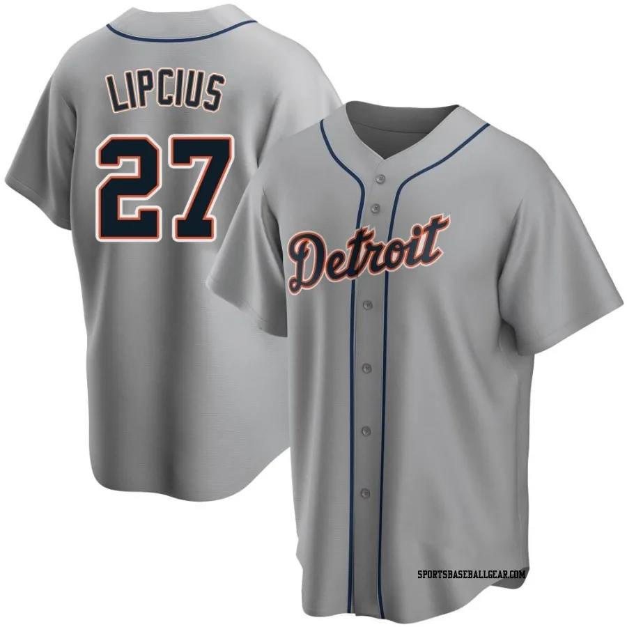 Andre Lipcius Youth Detroit Tigers Gray Replica Road Jersey