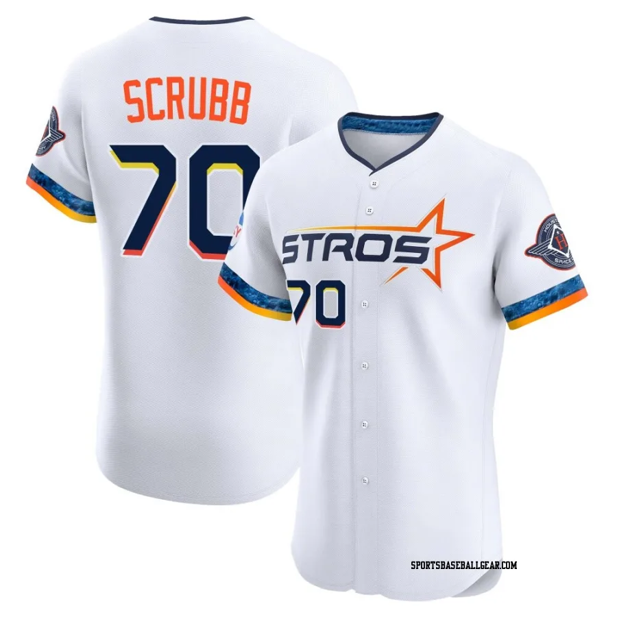 Andre Scrubb Men's Houston Astros White Elite 2025 City Connect Jersey