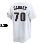 Andre Scrubb Men's Houston Astros White Limited Throwback Cooperstown Collection Jersey