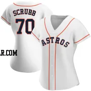 Andre Scrubb Women's Houston Astros White Authentic Home Jersey