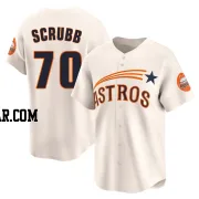 Andre Scrubb Youth Houston Astros Cream Limited Throwback Cooperstown Collection Jersey