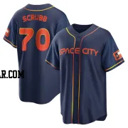 Andre Scrubb Youth Houston Astros Navy Replica 2022 City Connect Jersey