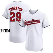 Andre Thornton Men's Cleveland Guardians White Elite Home Jersey