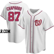 Andres Chaparro Youth Washington Nationals White Replica Home Jersey