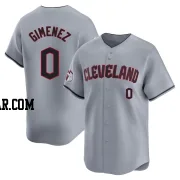 Andres Gimenez Men's Cleveland Guardians Gray Limited Road Jersey
