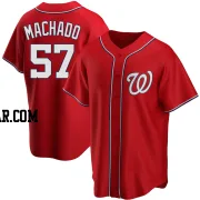 Andres Machado Men's Washington Nationals Red Replica Alternate Jersey
