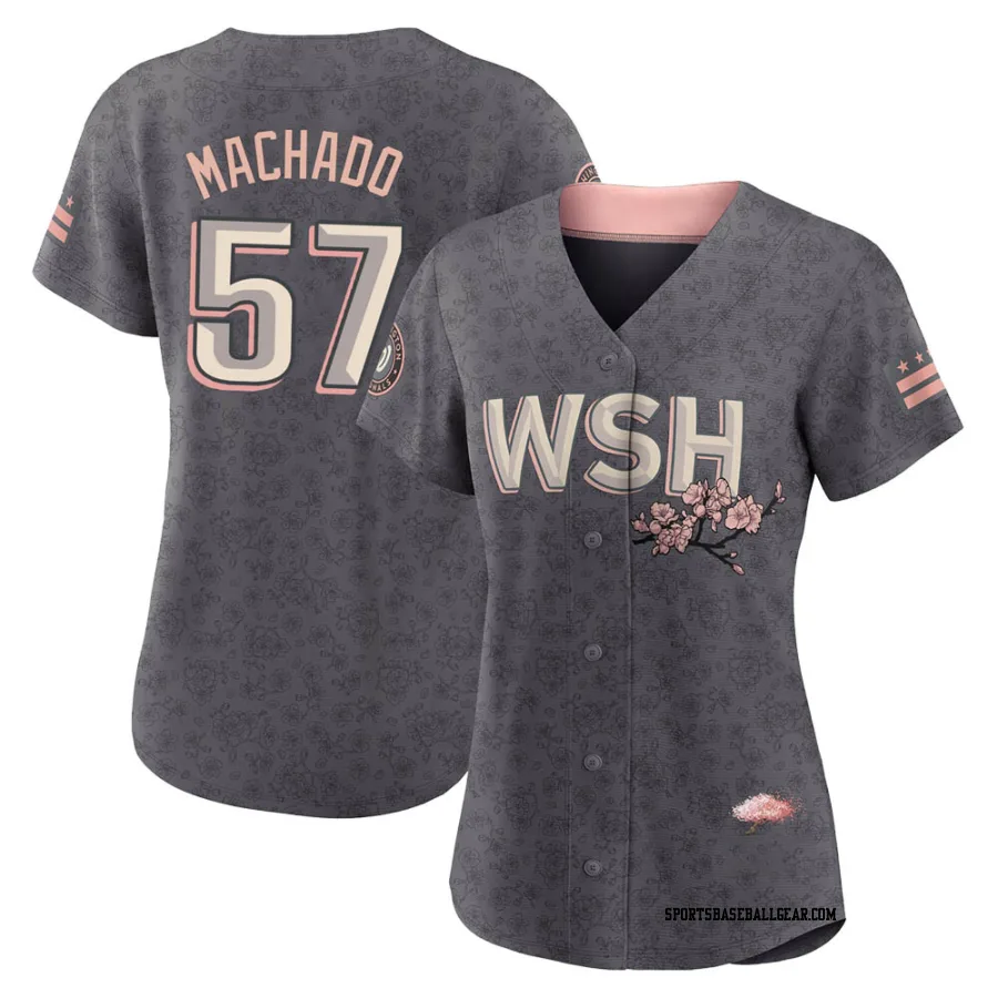 Andres Machado Women's Washington Nationals Gray Authentic 2022 City Connect Jersey