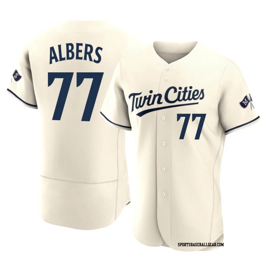 Andrew Albers Men's Minnesota Twins Cream Authentic Alternate 2023 Jersey