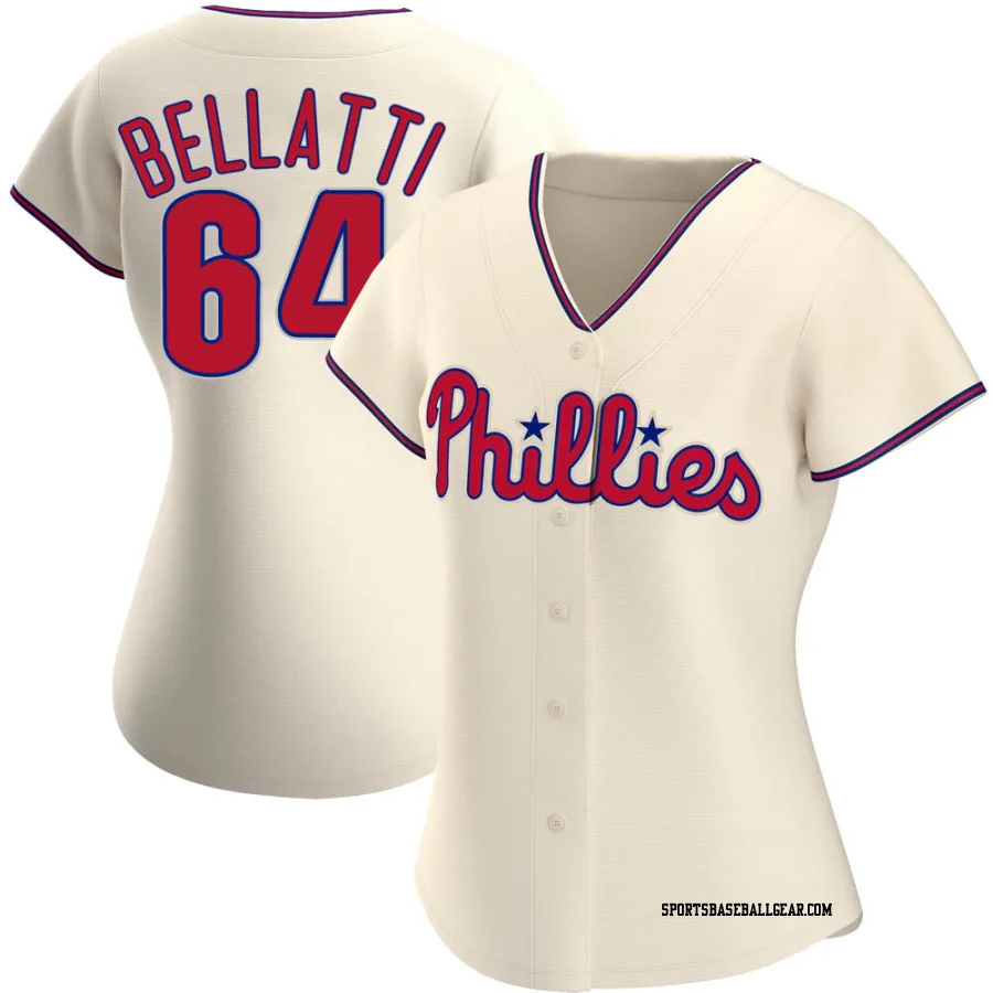 Andrew Bellatti Women's Philadelphia Phillies Cream Authentic Alternate Jersey