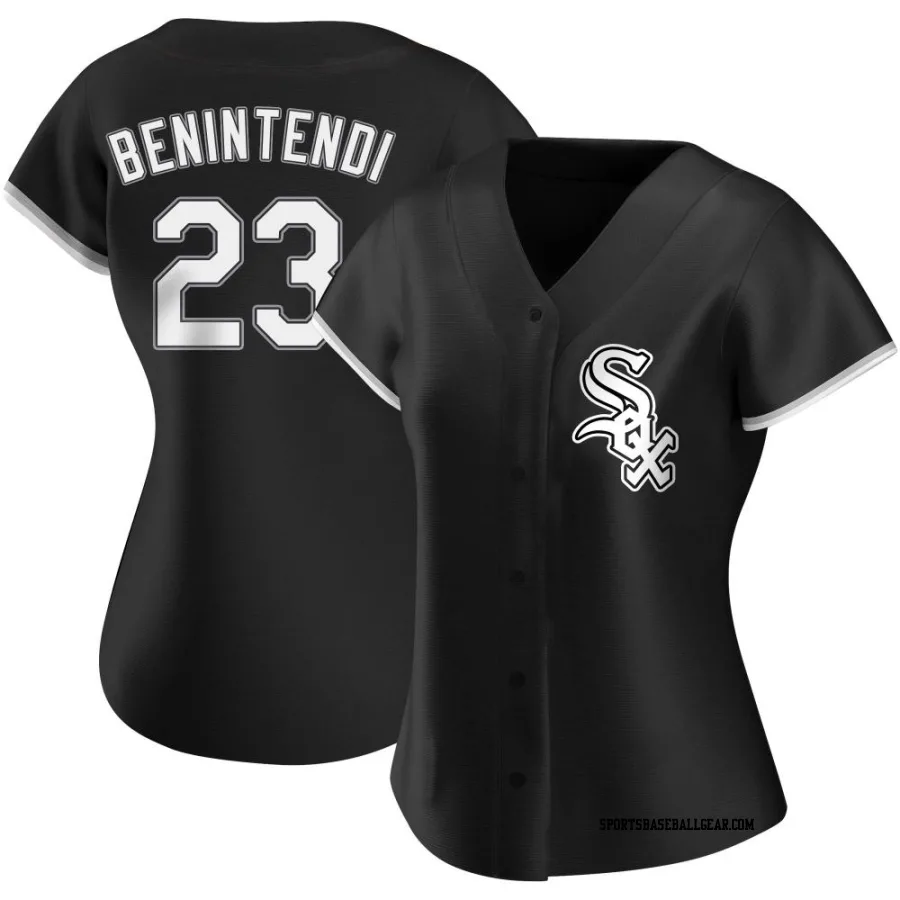 Andrew Benintendi Women's Chicago White Sox Black Authentic Alternate Jersey