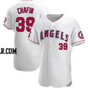 Andrew Chafin Men's Los Angeles Angels White Authentic Jersey