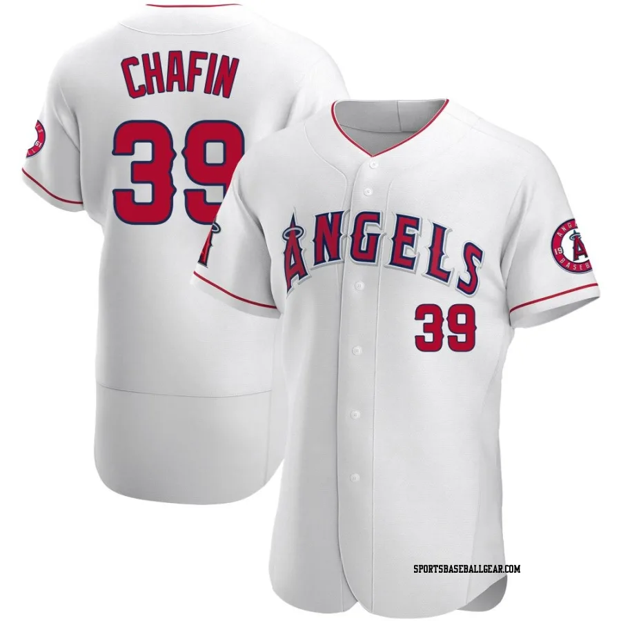 Andrew Chafin Men's Los Angeles Angels White Authentic Jersey