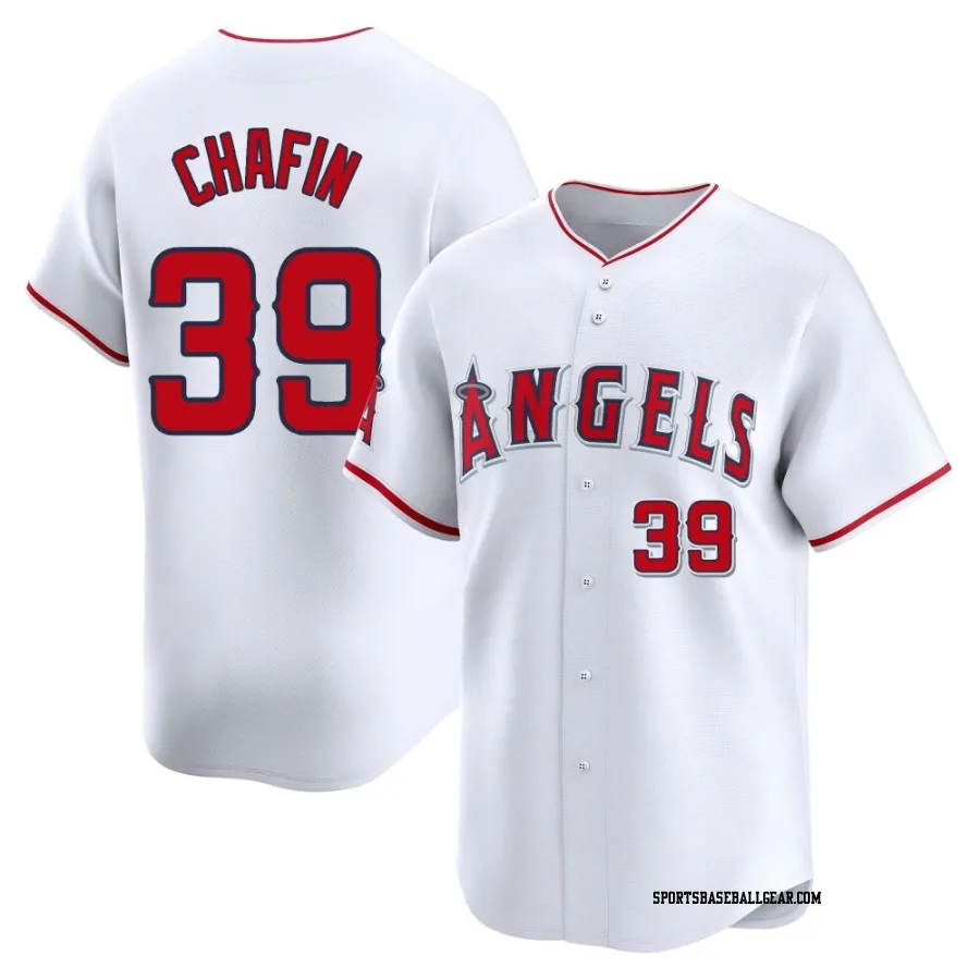 Andrew Chafin Men's Los Angeles Angels White Limited Home Jersey