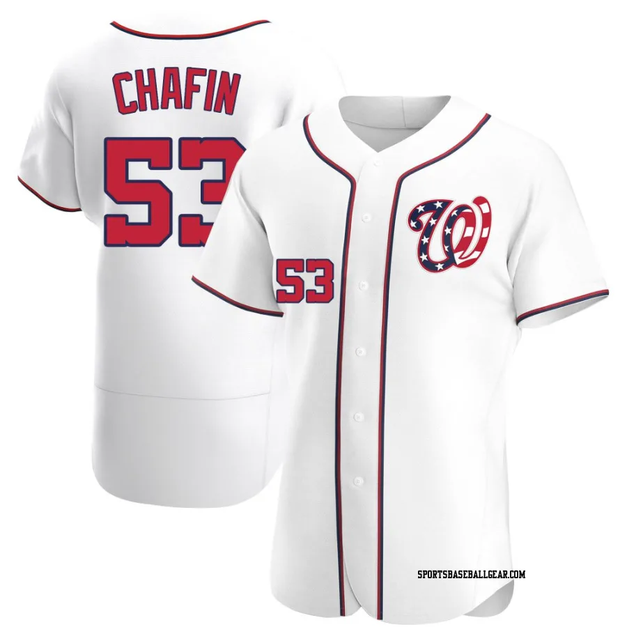 Andrew Chafin Men's Washington Nationals White Authentic Alternate Jersey