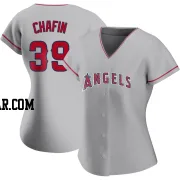 Andrew Chafin Women's Los Angeles Angels Authentic Silver Road Jersey